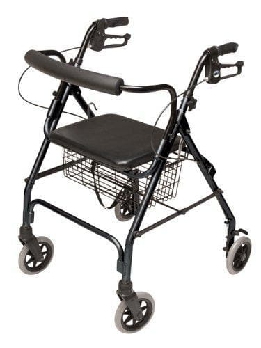 Lumex Walkabout Lite Four-Wheel Rollators - Lightweight 14.5 lbs - Senior.com Rollators